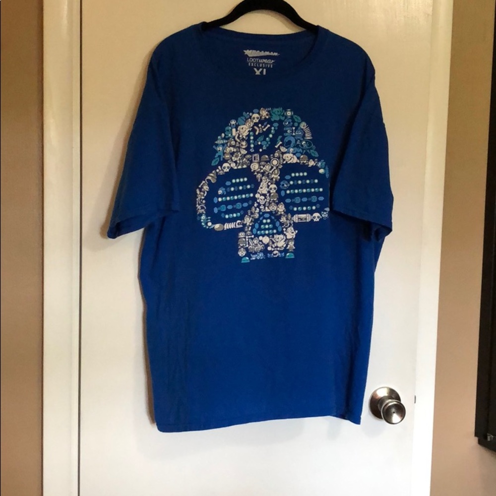 Loot wear Megaman XL blue T-shirt